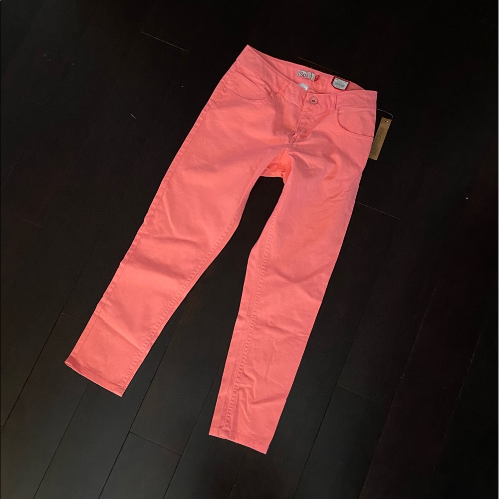 SO hot pink cropped skinny jeans (NEW WITH TAG)